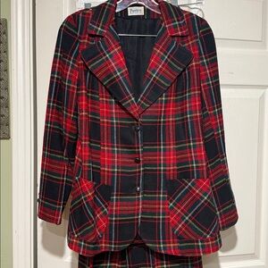 Vintage Peerless of Boston Tartan Plaid suit